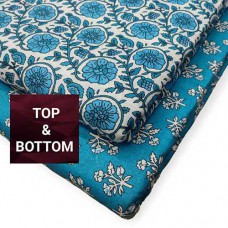 Jaipur cotton material with blue print