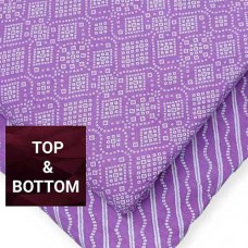 Jaipur cotton material with purple print