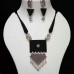 Black khan fabric jewellery