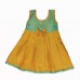 Newborn frocks in Mango & mint brocade 