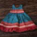 Firozi Khun frock with reddish maroon border