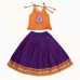 Purple mustard khun fabric skirt top