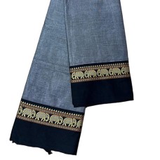 Narayanpet saree in Grey colour