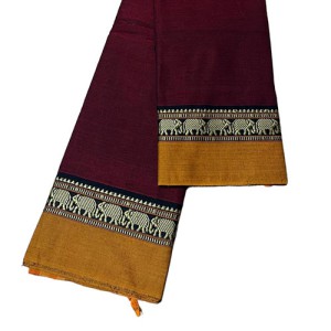 Narayanpet saree in Maroon colour