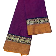 Narayanpet saree in Magenta colour