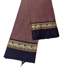 Narayanpet saree in Mauve Taupe colour