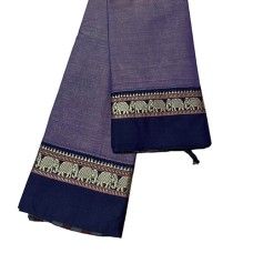 Narayanpet saree in Purplish Grey colour