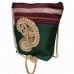 Green-Maroon Khan Sling Bag