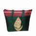 Green khan fabric tote bag