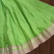 Women's Ethnic long skirt in artificial silk with 5 meter all-round flare