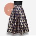 Navy blue brocade ghagra for women