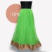 Womens Green net ghagra