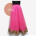 womens pink net ghagra