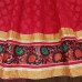 Women Red Cotton Chanderi skirt