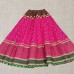 Rani Pink Cotton Chanderi skirt for girls