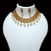 Golden Choker with off-white pearls