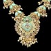 Mint & golden Necklace & Earrings set