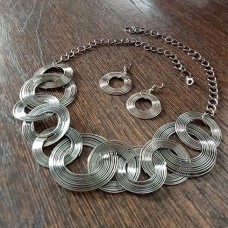 Circular oxidise western jewellery