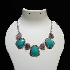 Oxidise Jewellery with matt Turquoise stones