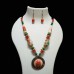 Western Jewellery with green orange shaded beads