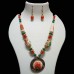 Western Jewellery with green orange shaded beads